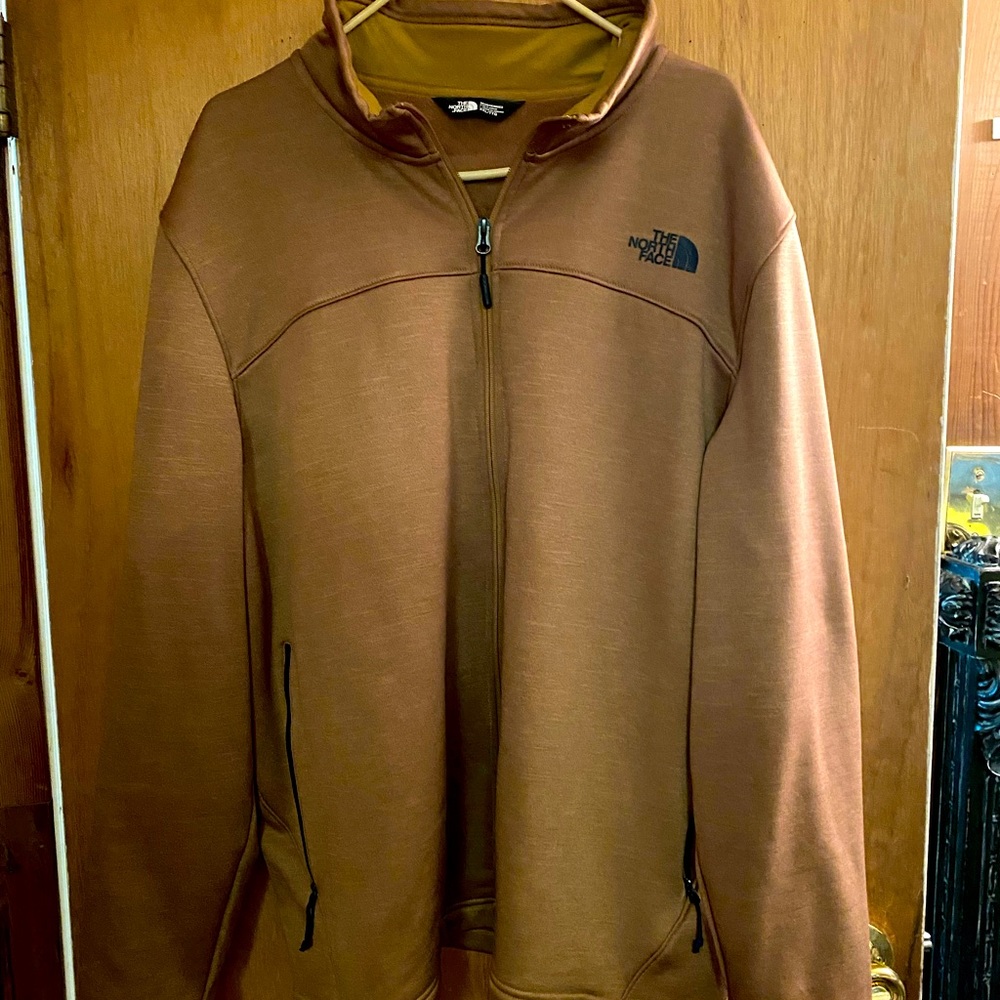 TheNorth face full zip & Color is (Timberland Tan)